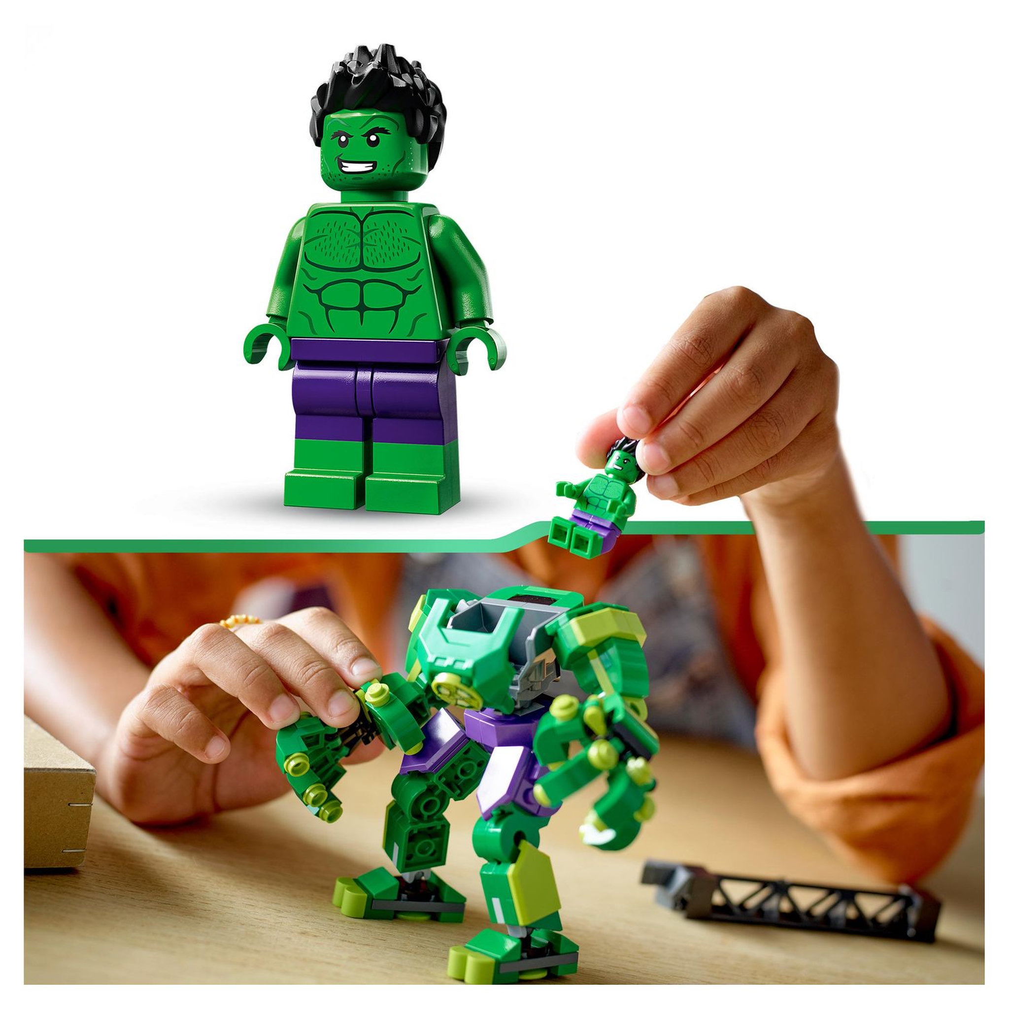 Voir la diapositive 6 : LEGO Marvel 76241 L&rsquo;Armure Robot de Hulk, Figurine Avengers, Jouet de Construction, Super-Héros à Collectionner,