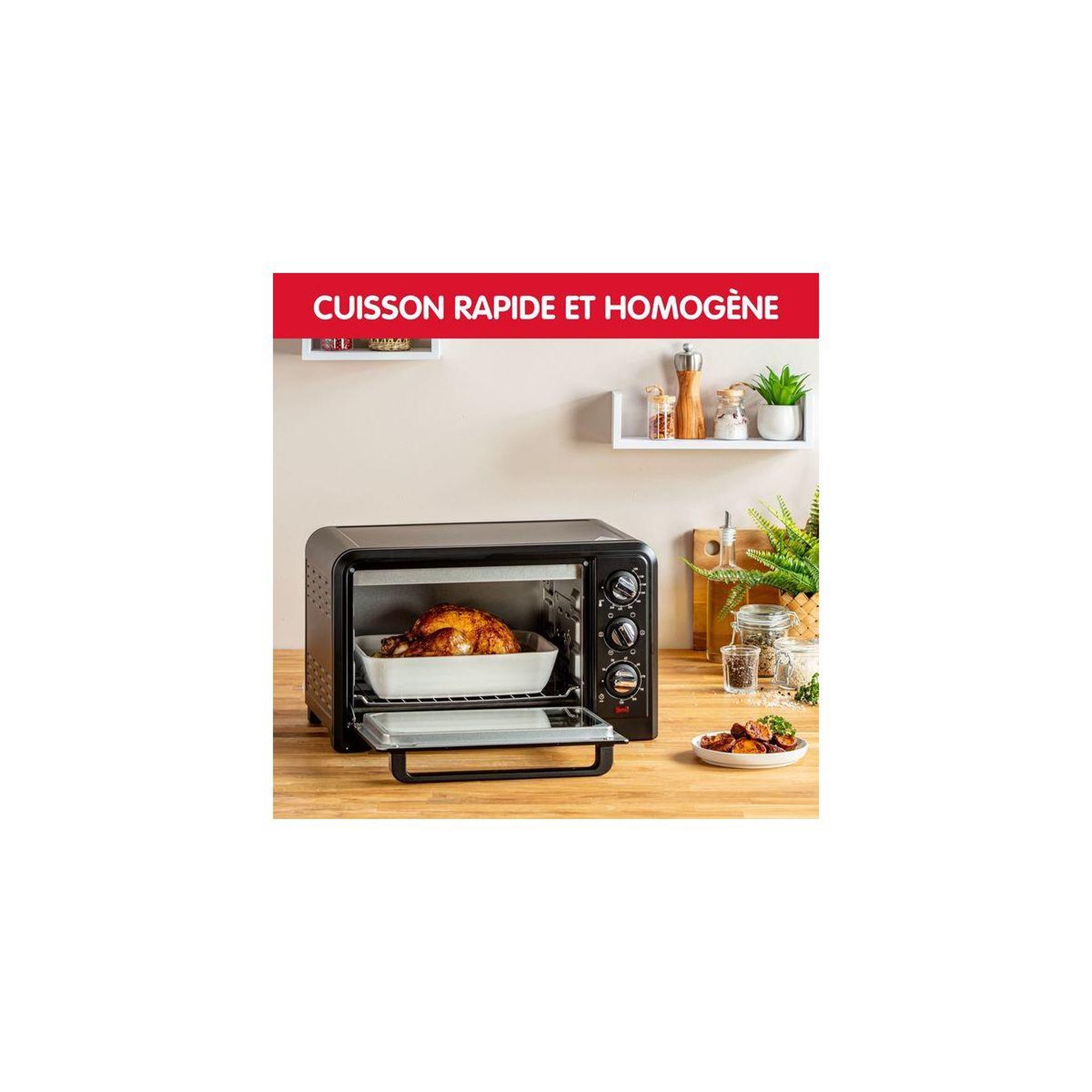 Voir la diapositive 4 : MOULINEX Mini four optimo 19l yy5187fb