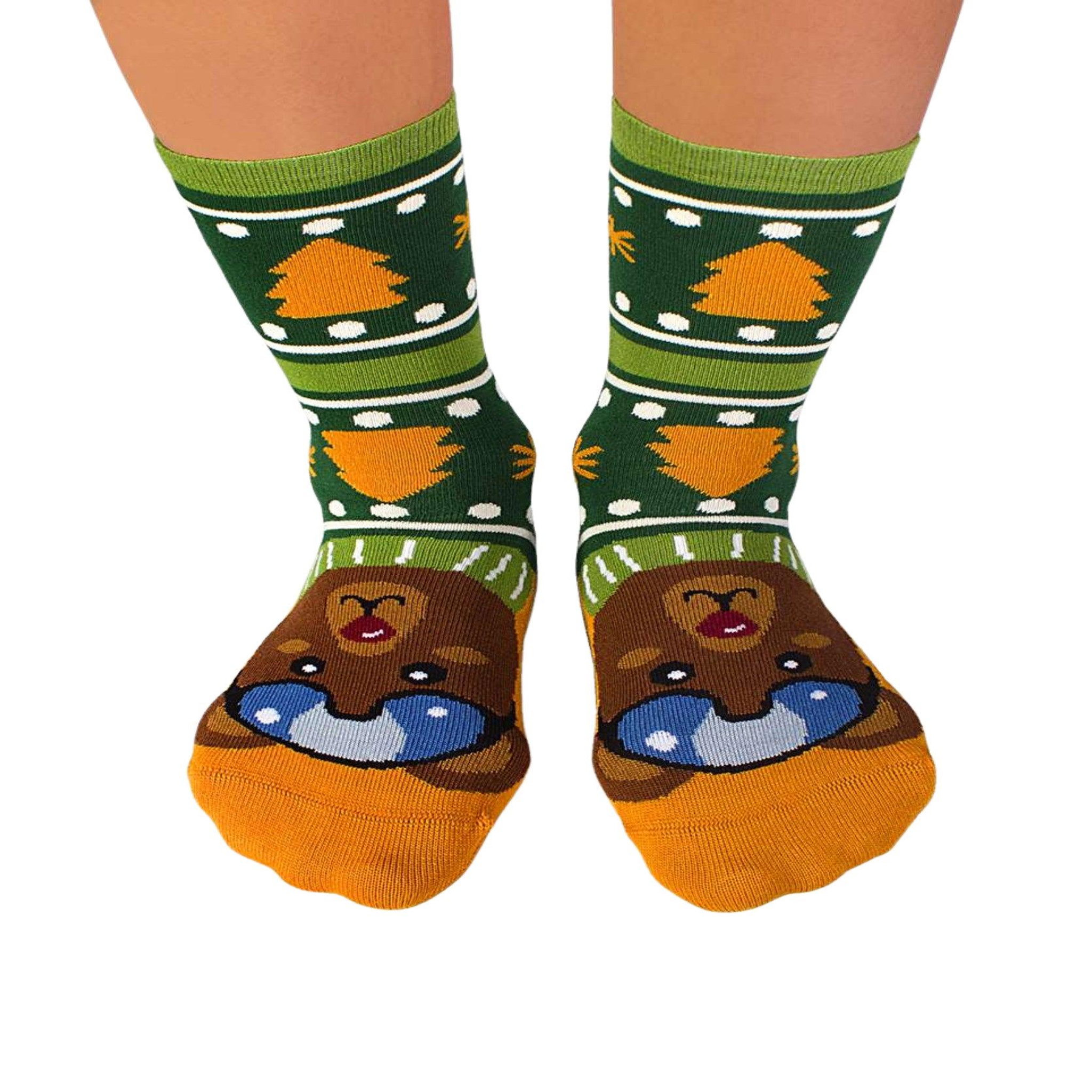 Voir la diapositive 4 : PIRIN HILL Coffret de 3 paires de chaussettes en bambou - ours, loup, cerf
