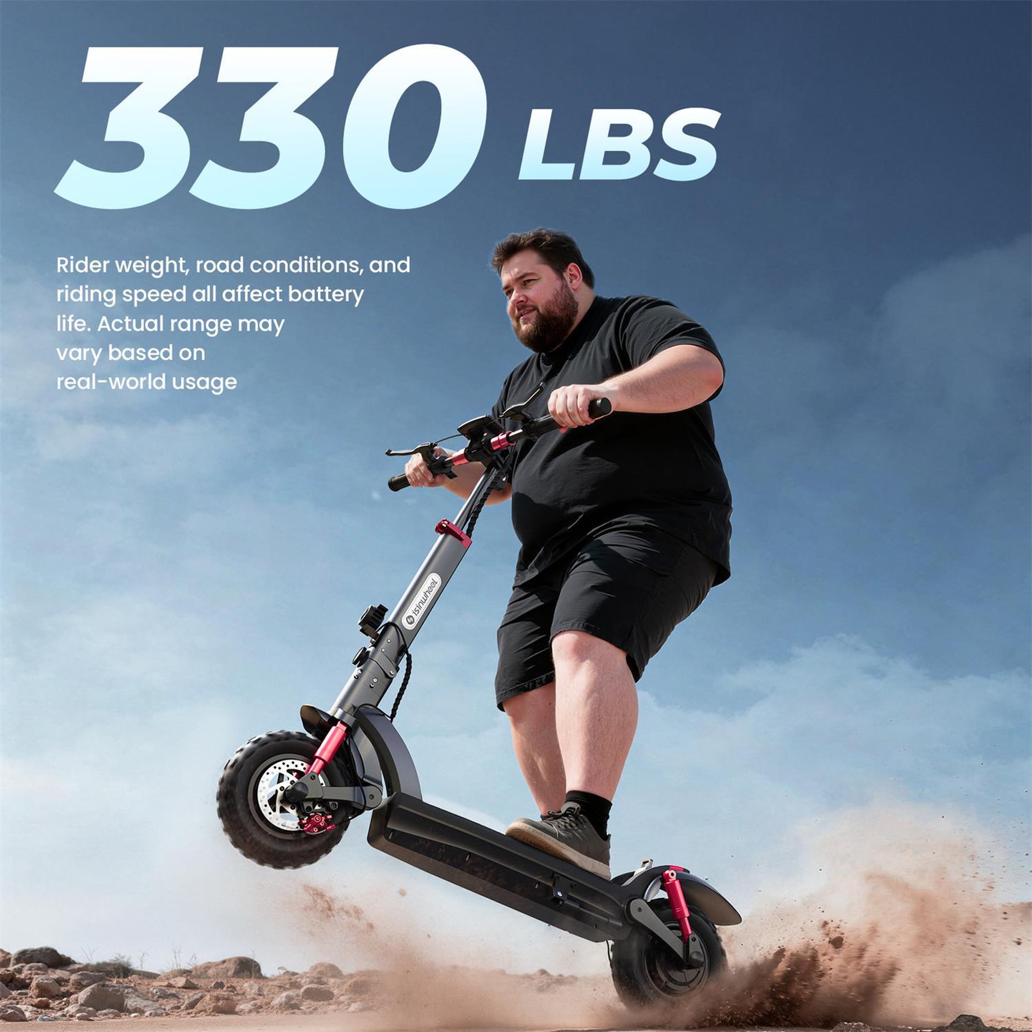 Voir la diapositive 5 : ISINWHEEL Trottinette électrique isinwheel gt2, 48v 500w 15ah, pneus tout-terrain 11