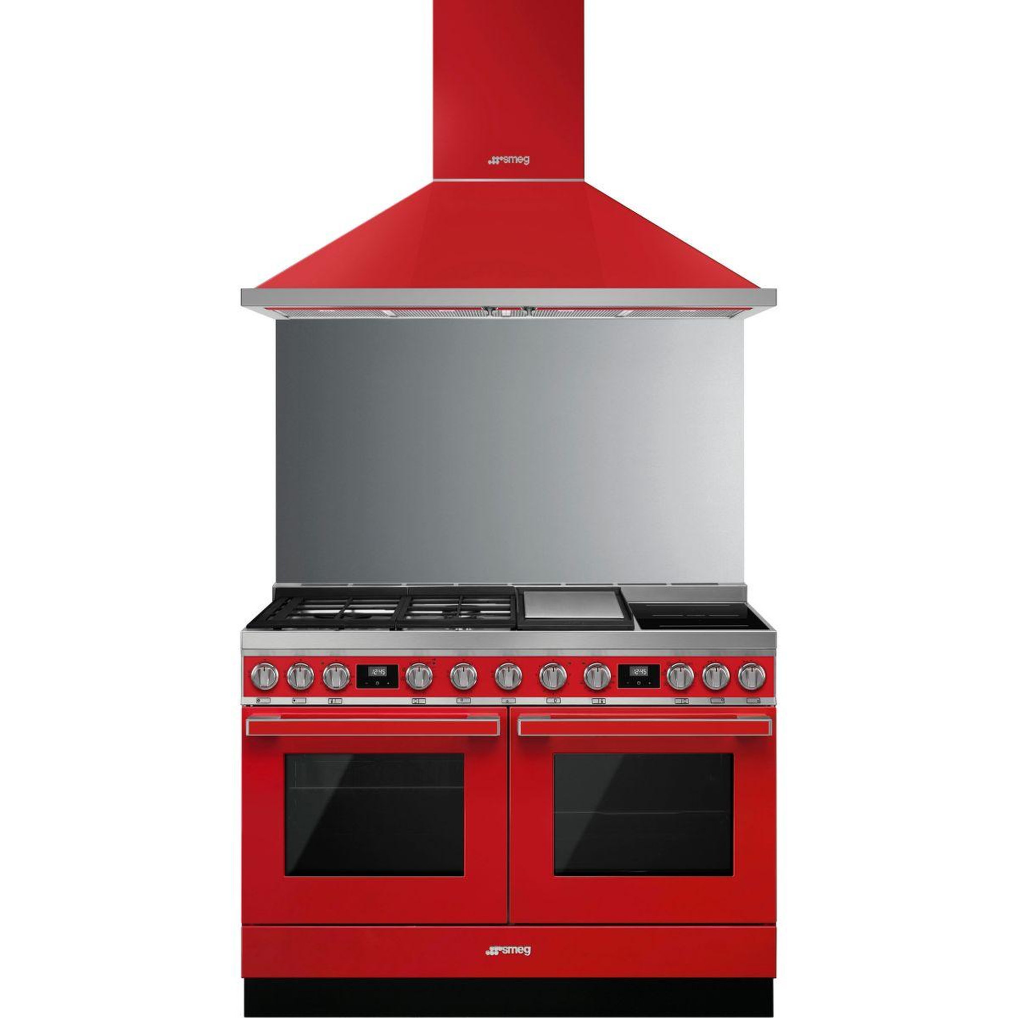 Voir la diapositive 3 : SMEG Piano de cuisson mixte cpf120igmpr