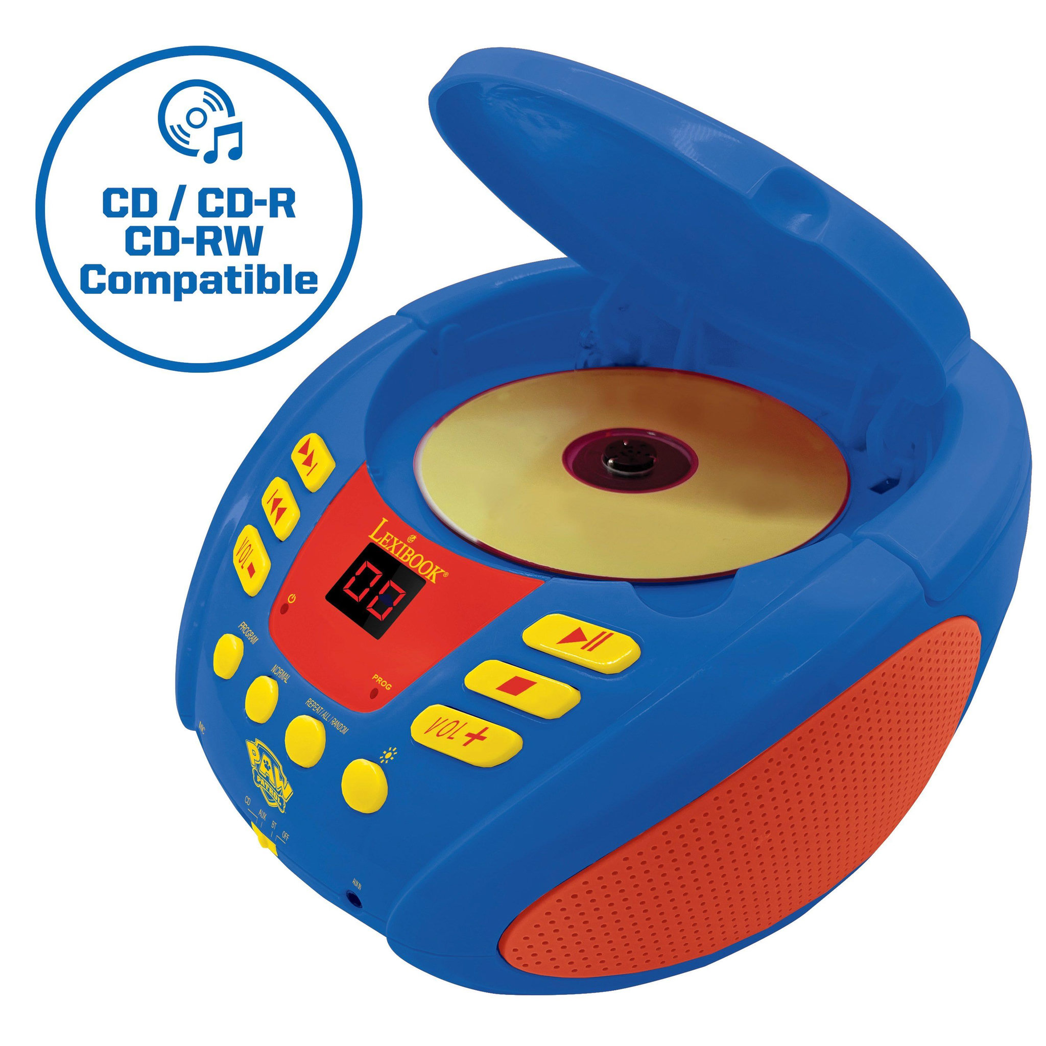 Voir la diapositive 2 : Lexibook Lecteur CD Bluetooth La Pat Patrouille
