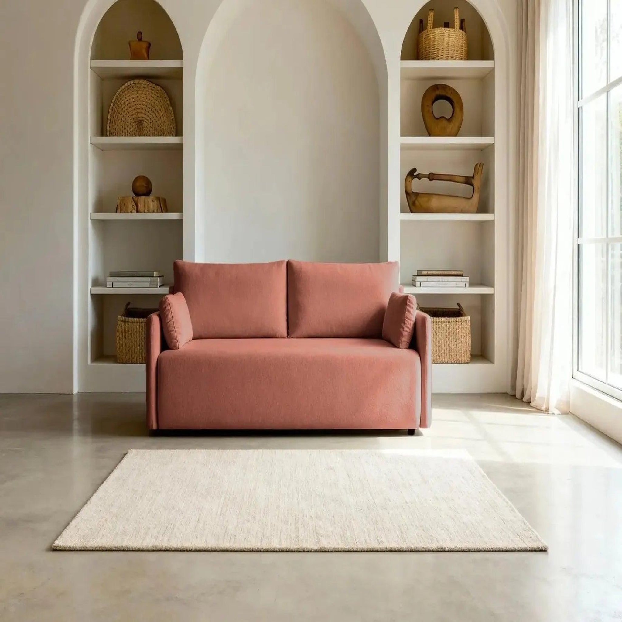 Voir la diapositive 6 : CASANOVA PARIS Axelle - canapé droit convertible tissu lisse