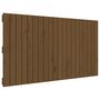 Voir la diapositive 2 : VIDAXL Tete de lit murale Marron miel 127,5x3x60 cm Bois massif de pin