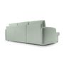 Voir la diapositive 6 : BEST MOBILIER Pocatello - canapé d'angle réversible 4 places - convertible avec coffre - en tissu bouclette