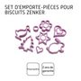 Voir la diapositive 4 : ZENKER Lot de 8 emporte-pièces pour biscuits Linzer Zenker Sweet Sensation