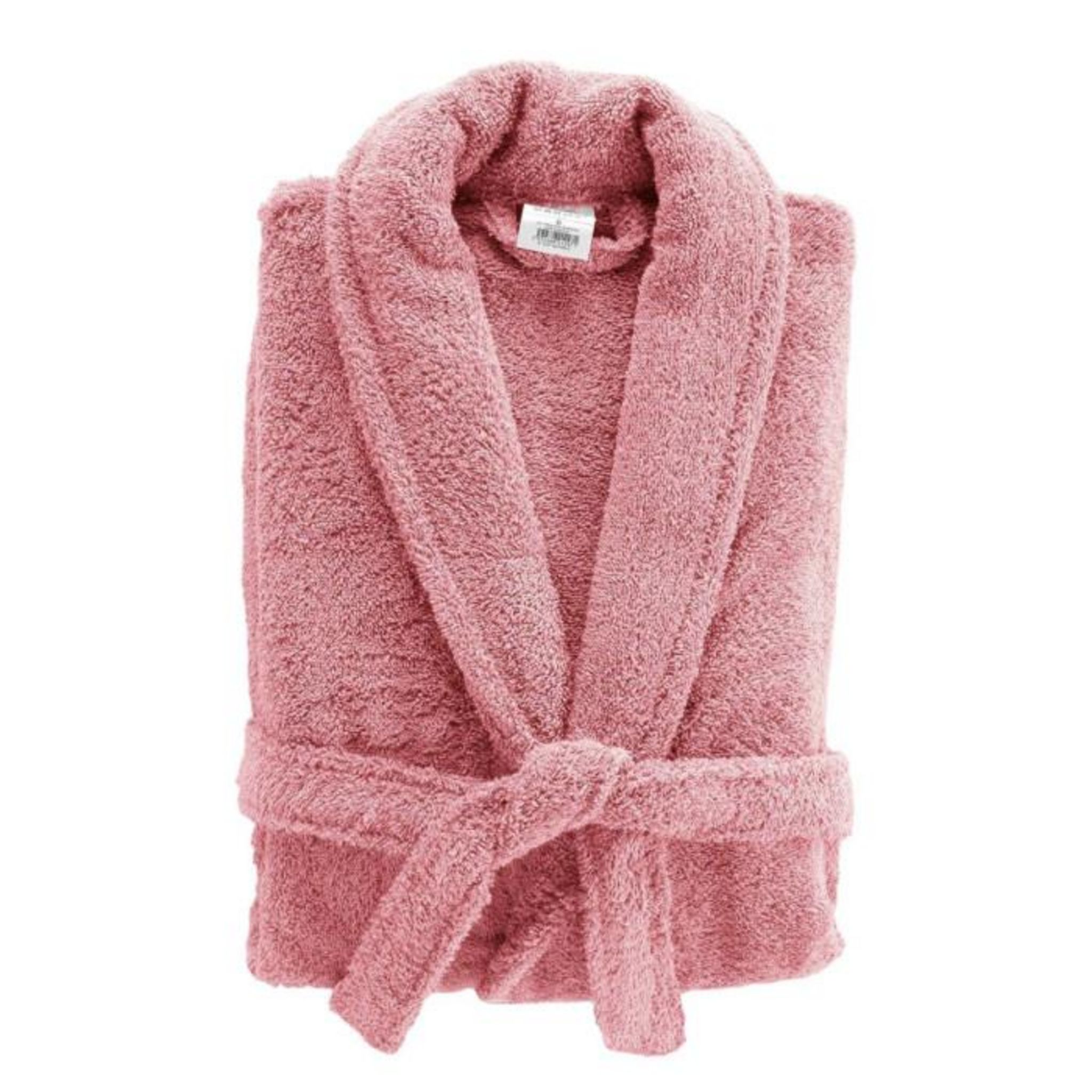 Paris Prix Peignoir Col Châle en Coton  Tendresse  Bois de Rose