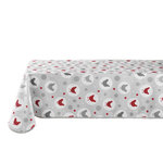 Douceur d'Intérieur Nappe rectangulaire antitache Plumette - 150 x 240 cm - Gris