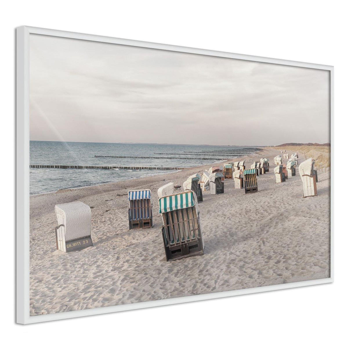 Paris Prix Affiche Murale Encadrée  Baltic Beach Chairs