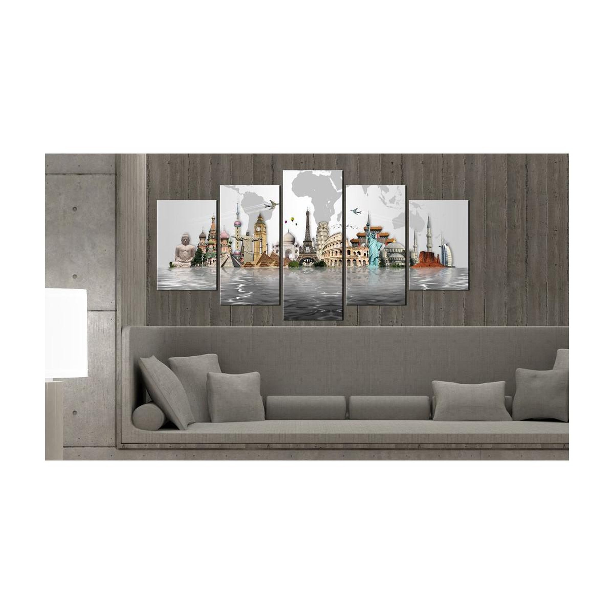 Voir la diapositive 2 : Paris Prix Tableau imprimé  monuments mondiaux