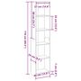 Voir la diapositive 6 : VIDAXL Bibliotheque noir 40x24x176 cm bois d'ingenierie