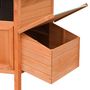 Voir la diapositive 5 : VIDAXL Poulailler Bois de pin massif et sapin 126x117x125 cm