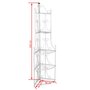 Voir la diapositive 5 : VIDAXL Etagere d'angle pour plantes en blanc