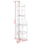 Voir la diapositive 5 : VIDAXL Etagere d'angle pour plantes en blanc