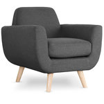Paris Prix Fauteuil Design  Miramas  81cm Gris Foncé
