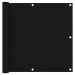 VIDAXL Ecran de balcon Noir 90x600 cm Tissu Oxford