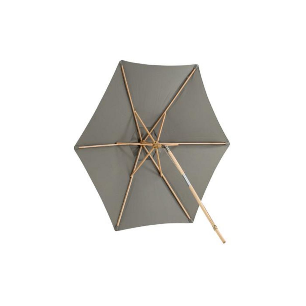 Paris Prix Parasol en Bois  Corypho  250cm Gris