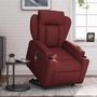 Voir la diapositive 1 : VIDAXL Fauteuil inclinable de massage electrique rouge bordeaux