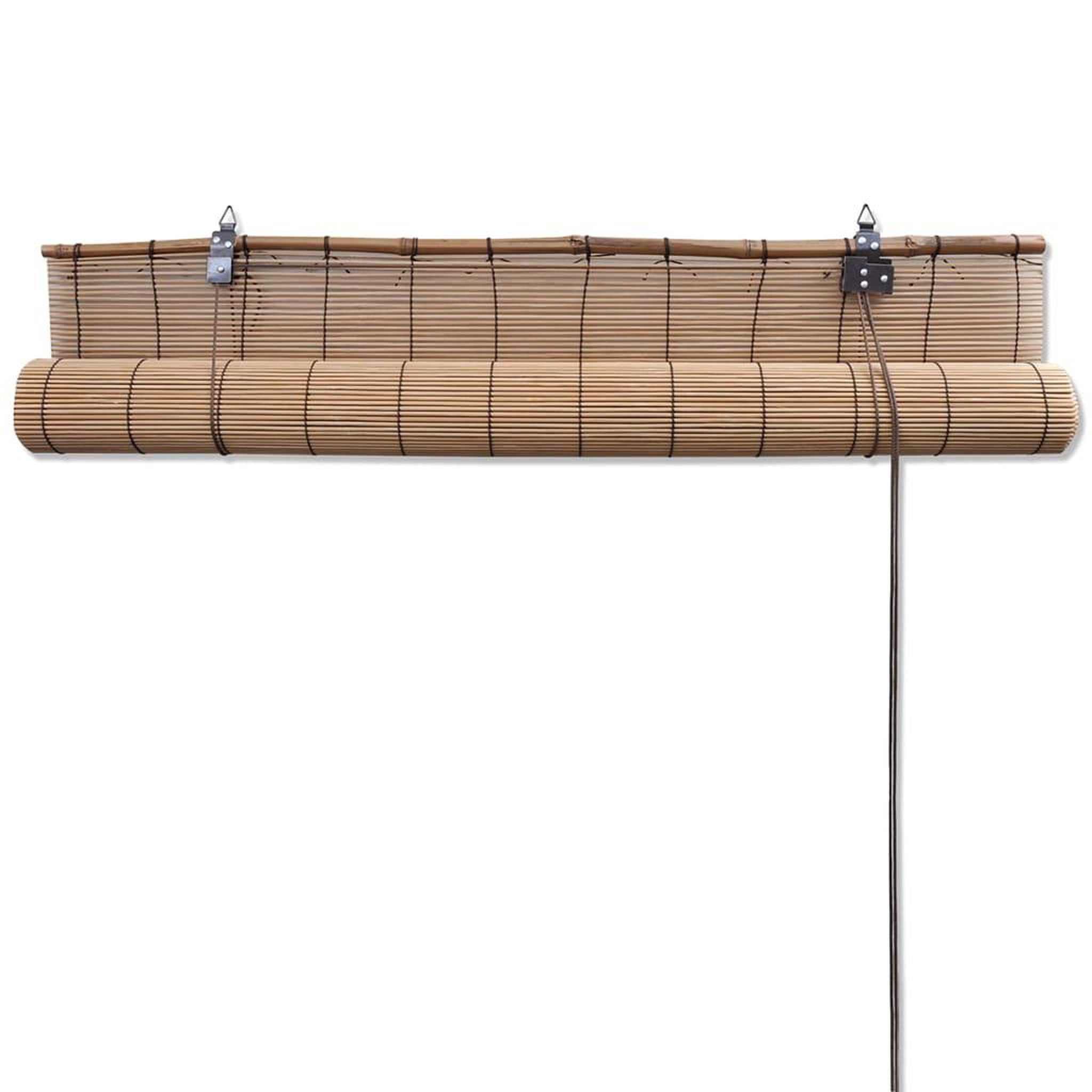 Voir la diapositive 4 : VIDAXL Stores roulants en bambou 2 pcs 150x220 cm marron