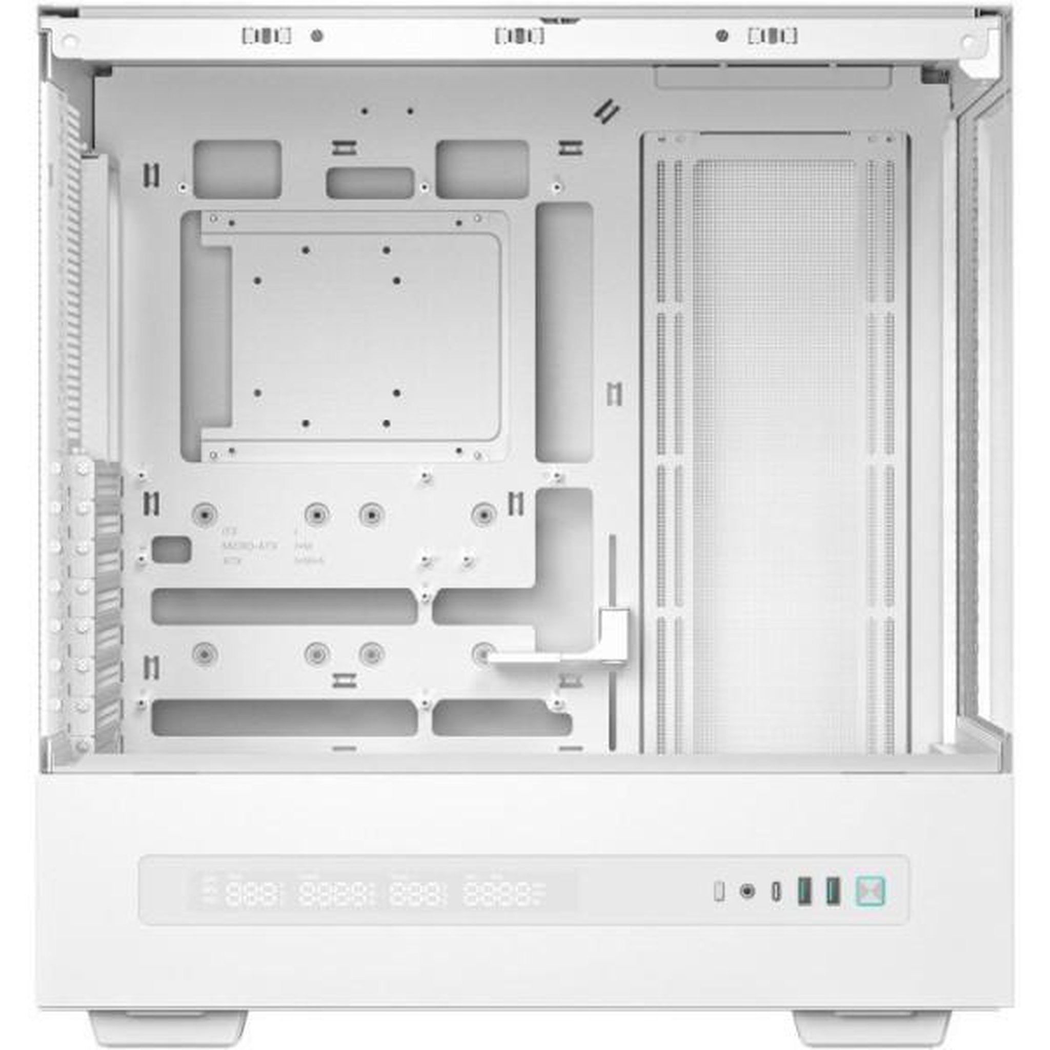 Voir la diapositive 4 : Deepcool Boitier PC - DEEPCOOL - R-CH690-WHNNA0D-G-1 - Ecran digital - Mini tour - Format Mini-ITX/Micro-ATX/ATX & Micro-ATX - Blanc