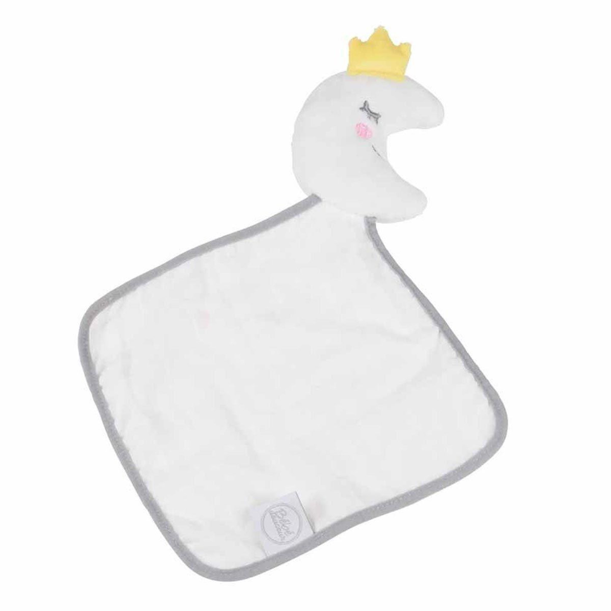 BEBE DOUCEUR Doudou avec lange  lune  18cm gris