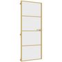 Voir la diapositive 2 : VIDAXL Porte interieure mince dore 83x201,5 cm verre trempe aluminium