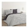 Voir la diapositive 2 : VISION VISION Parure de couette reversible Lenny - 100% coton - 200 x 200 cm - Gris