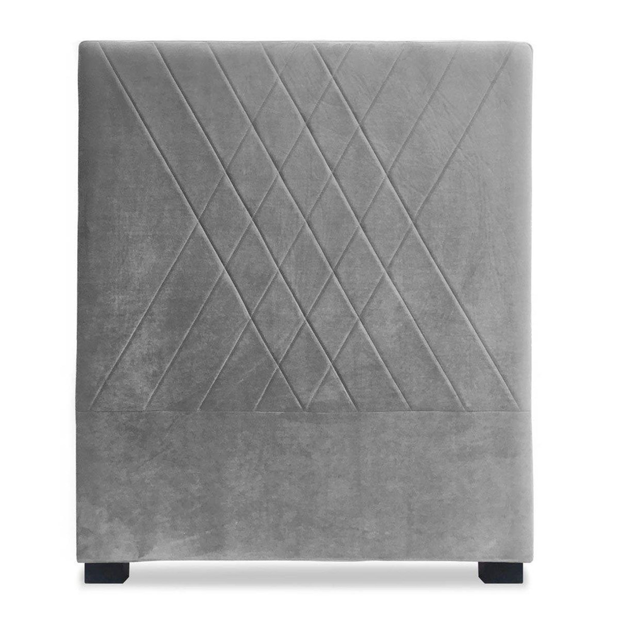 Paris Prix Tête de Lit en Velours  Jones  90cm Gris