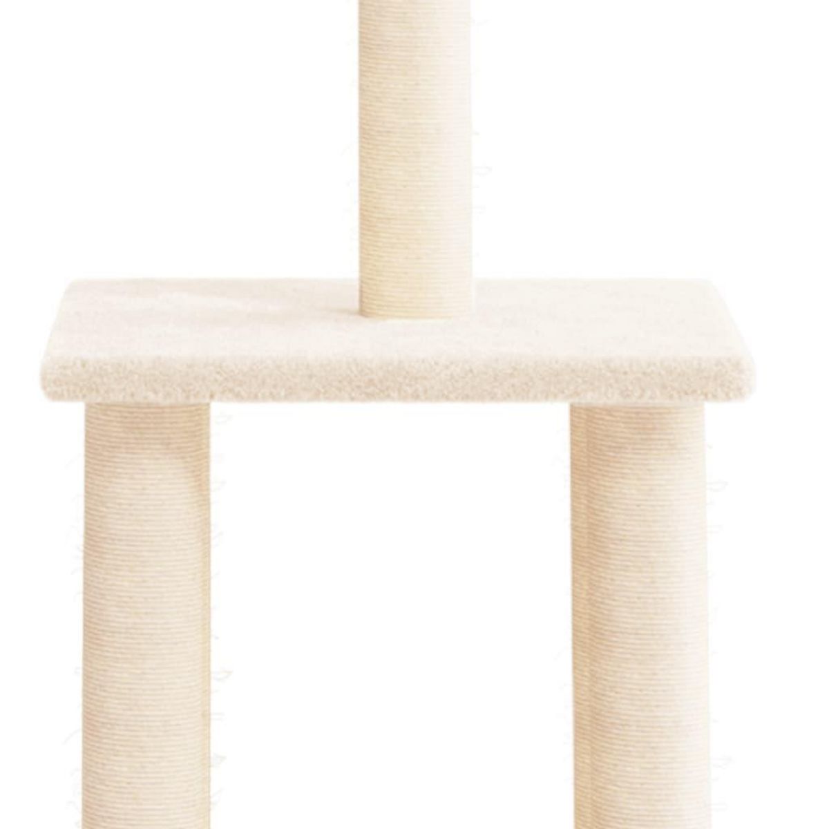 VIDAXL Arbre a chat avec griffoirs en sisal creme 85,5 cm