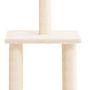 Voir la diapositive 4 : VIDAXL Arbre a chat avec griffoirs en sisal creme 85,5 cm