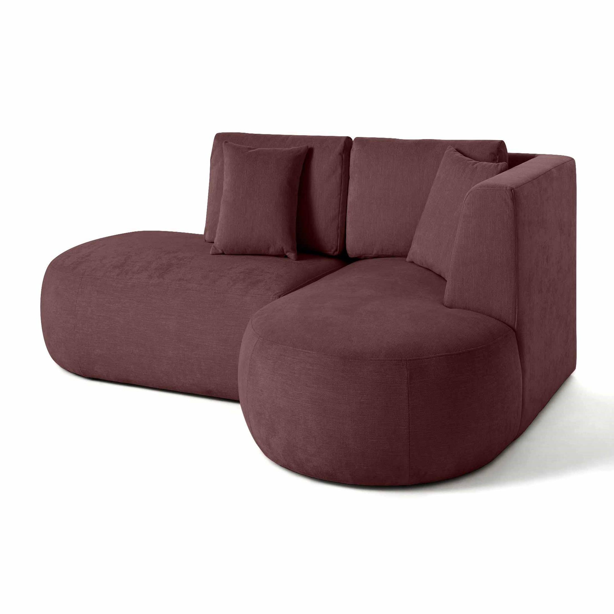 Voir la diapositive 2 : LISA DESIGN Santorini - canapé modulable d'angle droit - 4 places - en tissu texturé