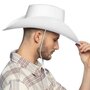 Voir la diapositive 3 : Boland Chapeau Texas Blanc - Adulte