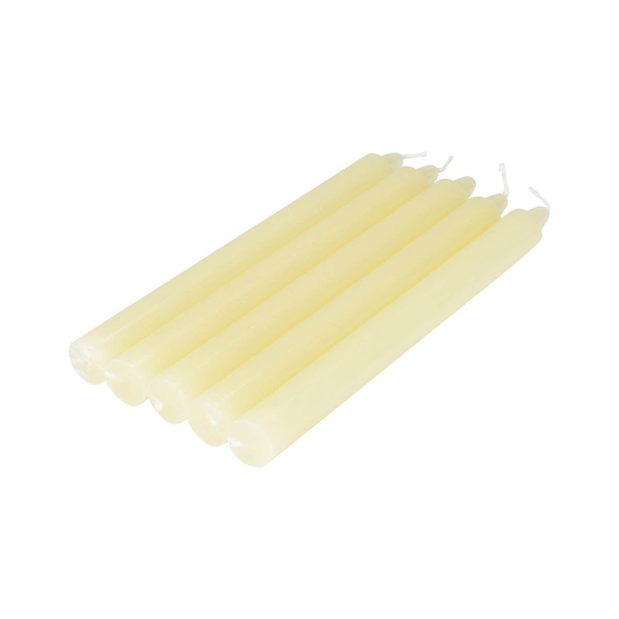 HOMEA Lot de 5 Bougies Chandelier  Essentiel II  19cm Ecru