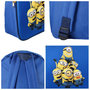 Voir la diapositive 5 : Bagtrotter Bagtrotter - Les Minions - Sac à Dos Scolaire Goûter 31 cm - Bleu - 1 compartiment zippé - Bretelles Matelassées - Face Eva 3D - 25x11x32 cm - Matière Polyester - Sac à Dos Scolaire Maternelle