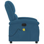 Voir la diapositive 5 : VIDAXL Fauteuil inclinable de massage bleu velours