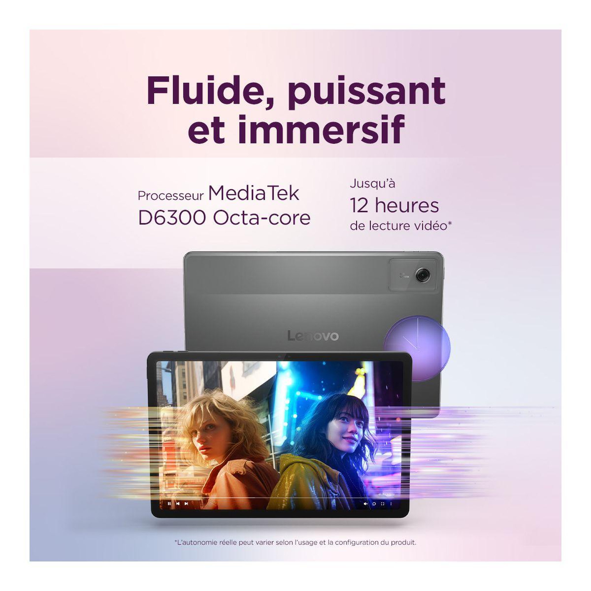 Voir la diapositive 4 : Lenovo Tablette android pack idea tab 128go + stylet + earbuds
