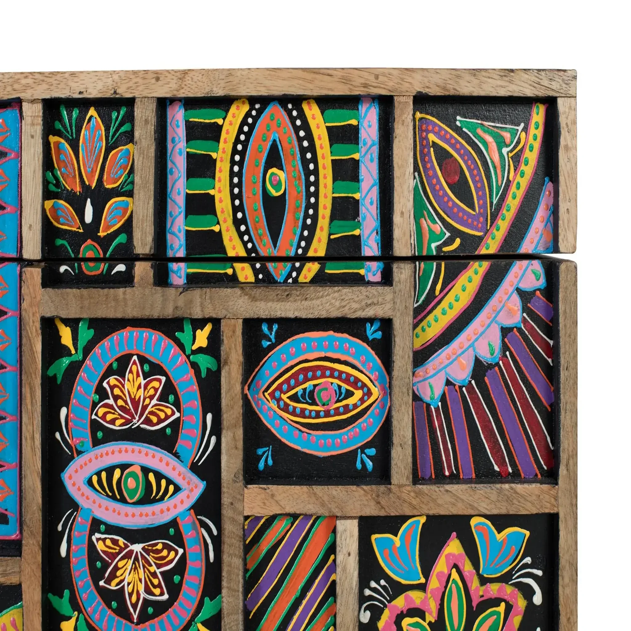 Voir la diapositive 4 : GINER Y COLOMER SL Coffre en bois de manguier 81 cm style artisanal ethnique