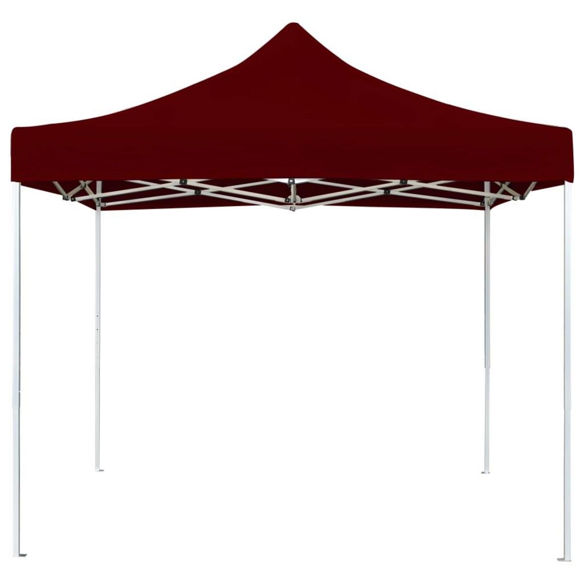 VIDAXL Tente de reception pliable Aluminium 2 x 2 m Bordeaux
