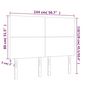 Voir la diapositive 6 : VIDAXL Tetes de lit 4 pcs Gris clair 72x5x78/88 cm Velours