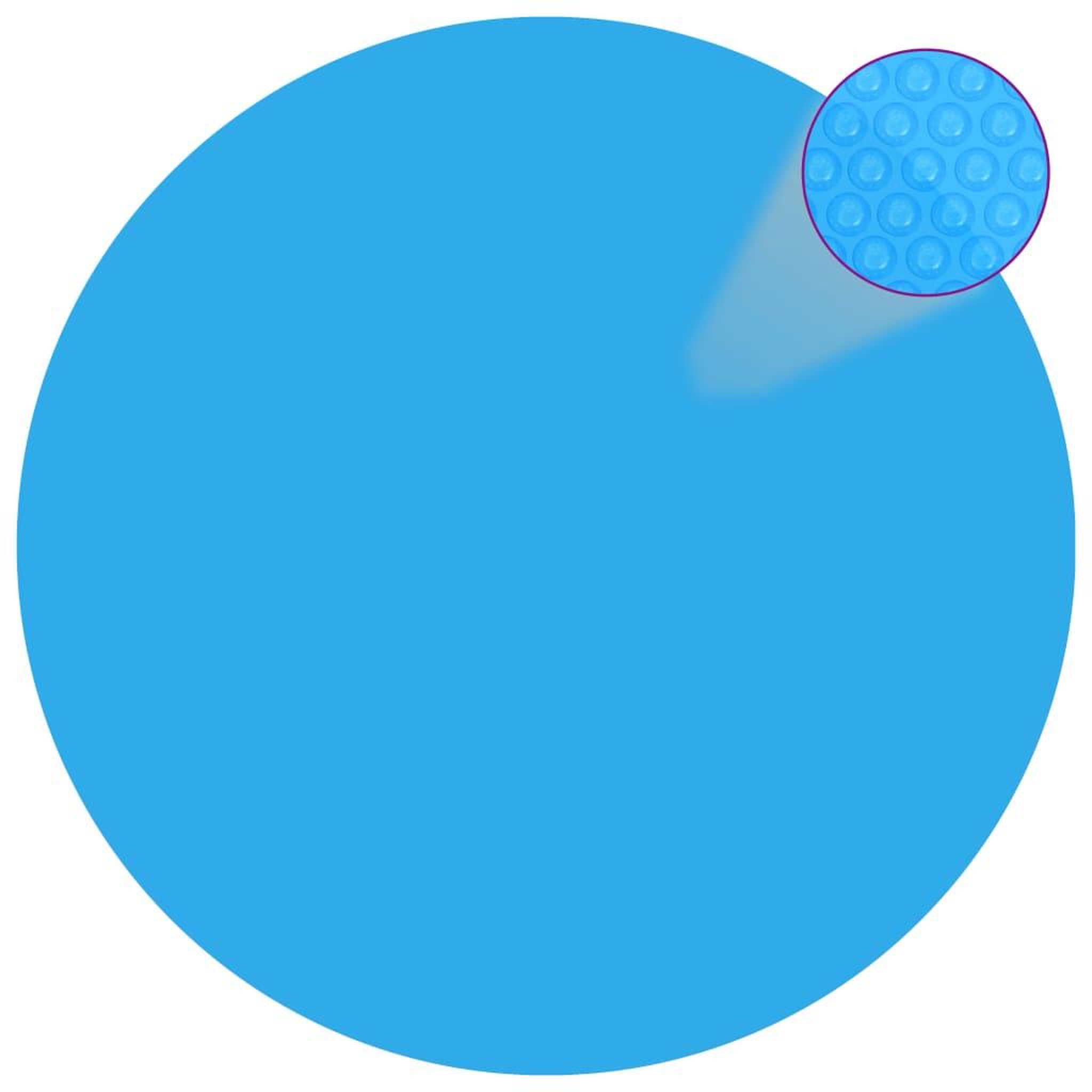 VIDAXL Couverture de piscine Bleu 210 cm PE