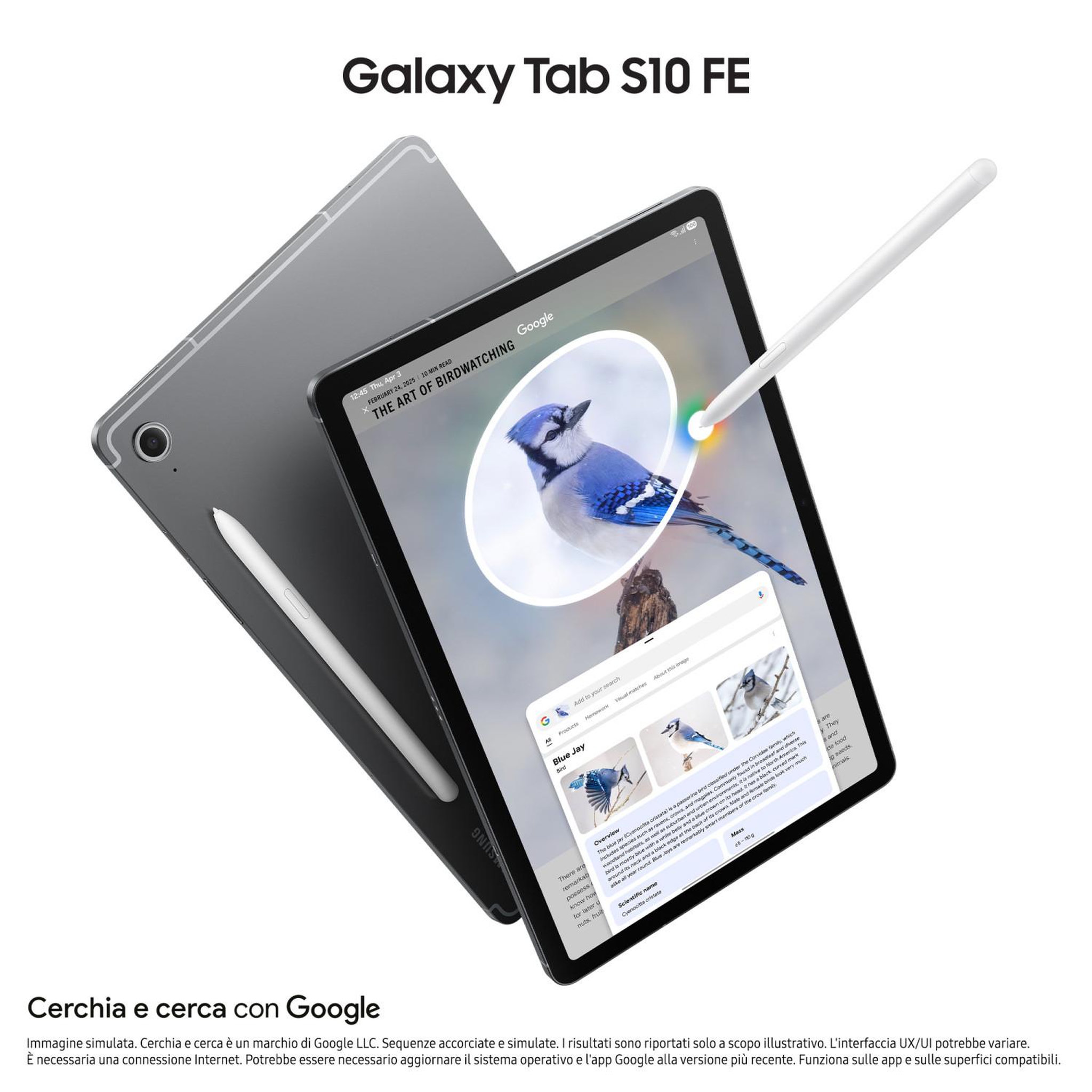 Voir la diapositive 3 : Samsung Samsung galaxy tab s10 fe samsung exynos 128 go 27,7 cm (10.9 ) 8 go wi-fi 6 (802.11ax) android 15 gris