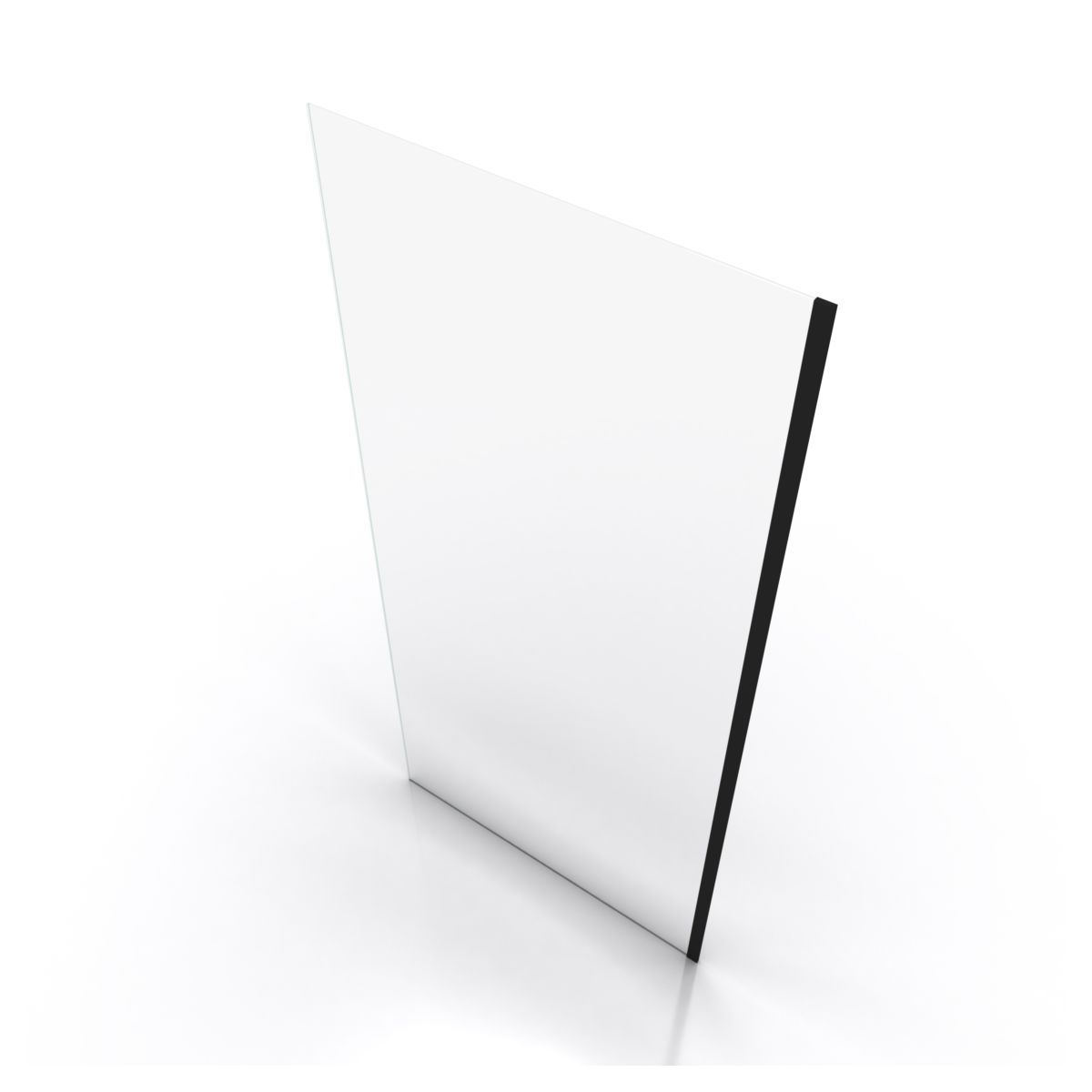 Paroi de douche à l'italienne profil noir 90x200 cm - PARMA 2 BLACK 90