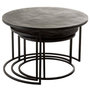 Voir la diapositive 2 : Paris Prix Lot de 3 Tables Gigognes  Oxidize  80cm Noir