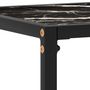Voir la diapositive 5 : VIDAXL Table console Noir 60x35x75 cm Verre trempe