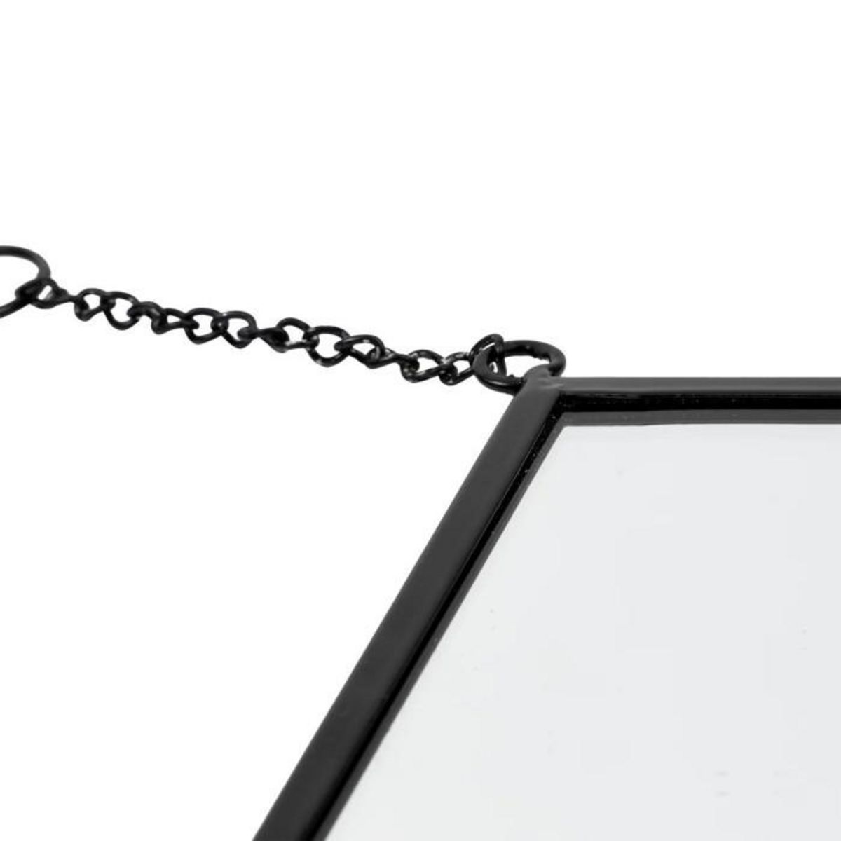 ATMOSPHERA Lot de 3 Miroirs Goutte  Leny  43cm Noir