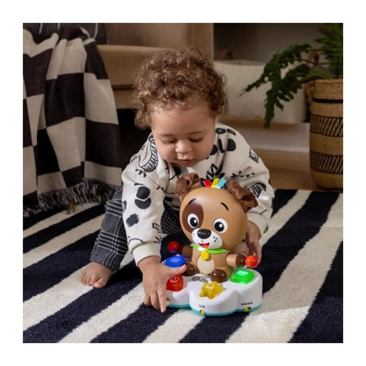 BABY EINSTEIN BABY EINSTEIN Jouet d'éveil multisensoriel, Musique et Lumieres, Interactif et Multilingue