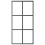 Voir la diapositive 3 : VIDAXL Porte coulissante Verre ESG et aluminium 102x205 cm Noir