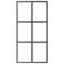 Voir la diapositive 3 : VIDAXL Porte coulissante Verre ESG et aluminium 102x205 cm Noir