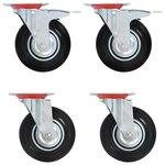VIDAXL Roulettes pivotantes 4 pcs 125 mm