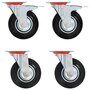 Voir la diapositive 1 : VIDAXL Roulettes pivotantes 4 pcs 125 mm